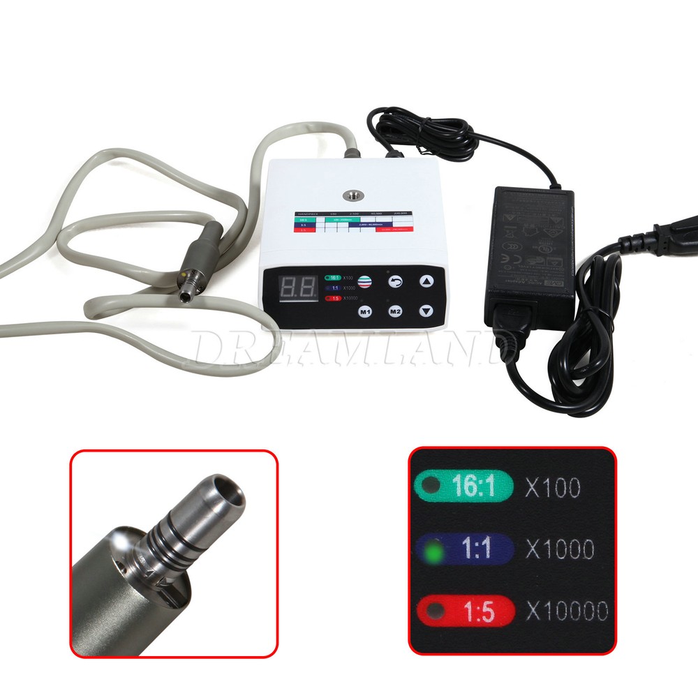 Dental Brushless Electric Micro Motor /LED 1:5 /1:1 / 1:4.2 20:1 Handpiece
