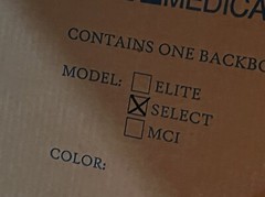 Morrison Medical Select Spine Board Stretcher Immobilization Board 76-5902RED