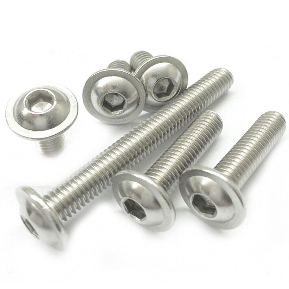 M3 M4 M5 M6 Hexagon Socket Button Head Screws With Collar 304 Stainless Steel