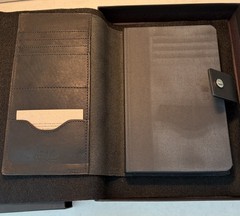 Shinola leather Journal Cover black notebook snap made in USA new w gift box