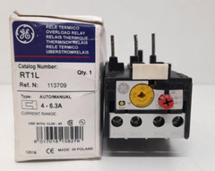 GE RT 1L OVERLOAD RELAY CURRENT RANGE 4-6.3A