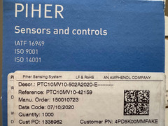 10 Pcs PTC10MV10-502A2020-E PIHER Potentiometer 1Turn Horizontal THT 5K ±20% Lin