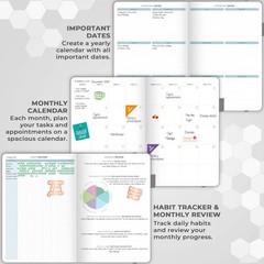 Clever Fox Medical Planner Diary Notebook Wellness Logbook Lasts 3 Months