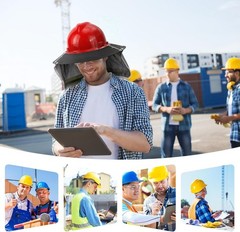 Hard Hat Visor with Neck Shade for Standard V-Gard Full Brim Attachment