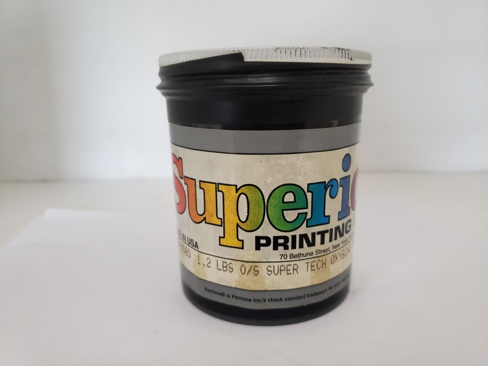 SUPERIOR PRINTING INKS AD-7080 BLACK INK, SUPER TECH OXYBIND PROCESS, NIB