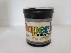 SUPERIOR PRINTING INKS AD-7080 BLACK INK, SUPER TECH OXYBIND PROCESS, NIB