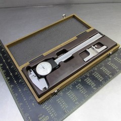 TESA 0-6″ Inside/Outside Dial Caliper 05.20001 Swiss Made .001″ Grad Stainless