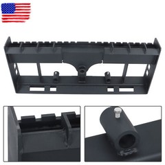 4000lb Heavy-Duty Pallet Fork Frame W Receiver Hitch & Spear Sleeves Skid Steer