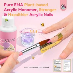 Saviland Acrylic Nail Kit Drill Professional Acrylic Nail Set For Beginners