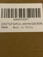 Golf Cart Voltage Reducer DC Converter 36V or 48V to 12V / 30 Amp 350 Watts