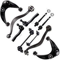 10pc Susp Kit For Mazda6 Lwr Upr Ctrl Arms Ball Jts Sway Links Tie Rod Ends