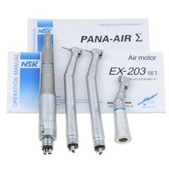 Dental High & Low Speed Handpiece Kit 4 Holes Standard Wrench Single Water Spary