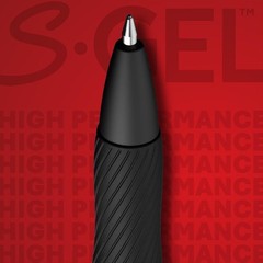 Sharpie S-Gel Medium Point (0.7mm) Black Ink Gel Pen – 12 Count – Black
