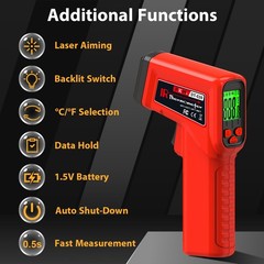 Laser Thermometer Gun NonContact Infrared Temperature Gun,58°F~986°F50°C~530°…