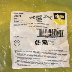 Viega MegaPressG 2-1/2 in Straight Coupling Carbon Steel Smart Connect 28770
