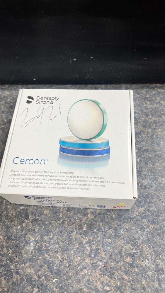 Used Zirconia Cercon HT Various Shades / Sizes, % left