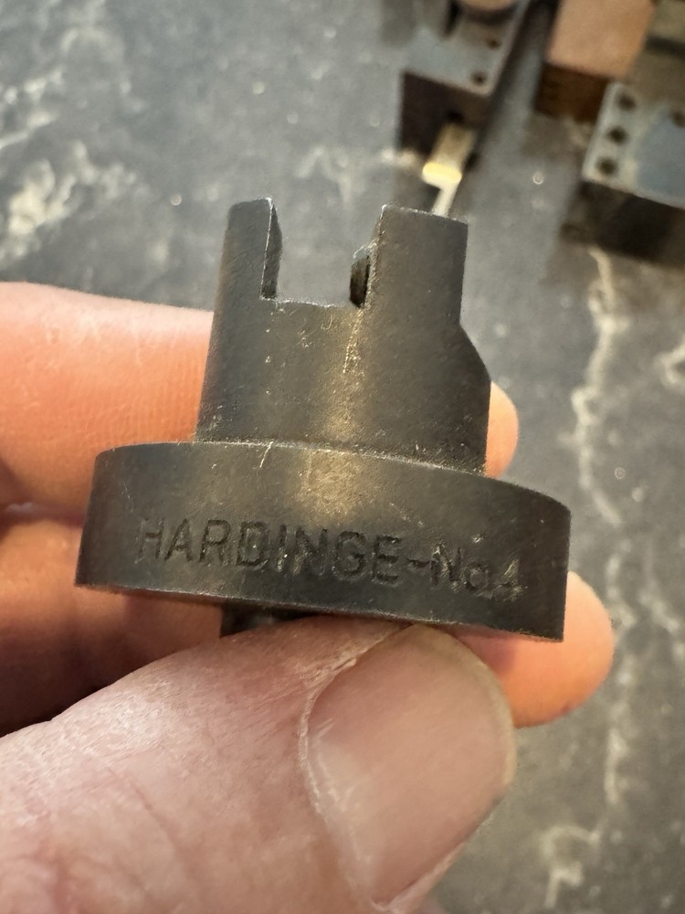 Hardinge No. 4 Two Prong Spanner Wrench Lathe Collet Chuck Tool USA Used