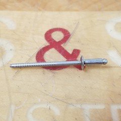300 Count 3.2 x 8mm Open End Stainless Steel Dome Rivet, 3.5-5.0 Grip – NEW