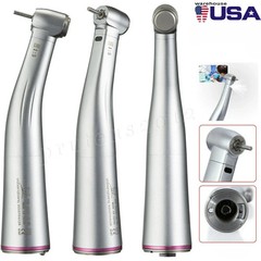 NSK Ti-MAX X95L Style Dental 1:5 LED Fiber Optic Contra Angle Handpiece Red Ring