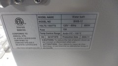 Being Scientific BWB-12 10 L Capacity 120VAC LCD Display Water Bath
