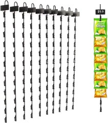 10x Hanging Merchandise Strip Chip Display Rack Retail Bagged Snack Hanger Clip