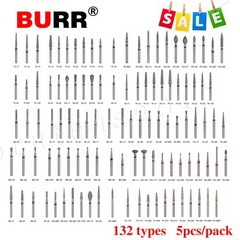 100 pcs Dental Diamond Burs for High Speed Handpiece Friction Grip Bur 1.6mm