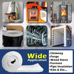 Ceramic Fiber Insulation Blanket – 8# Density – 2400F – 1” x 24” x 96” in size.