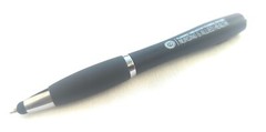 10ct Lot Misprint Retractable Twist Click Stylus Tip Flashlight Pens: Black ink