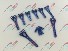 2.7mm LCP Variable Angle Distäl Radius Volar plate L/R 3Holes & Screw 81 pcs set