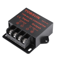 DC 12V DC24V to DC 5V 15A 75W Voltage Regulator Buck Converter Step Down Reducer