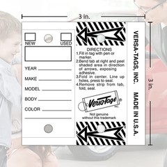 Versa-Tags Two Packs of 250 Dealership Key Tags Bulk – Genuine Versa-tag Key …