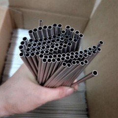 New 304 Stainless Steel Tube Pipe Smooth Surface Length 250mm Qty 4Pcs