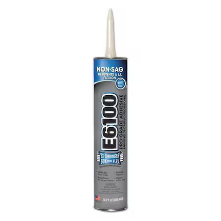 Eclectic Products 252051 Adhesive, E6100 Series, Cloudy White(Wet), Clear(Dry),