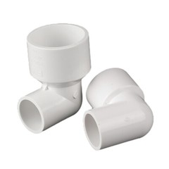 PVC Reducing 90° Elbow Pipe Fitting Joint Water Pipe Socket Coupling 20mm~110mm