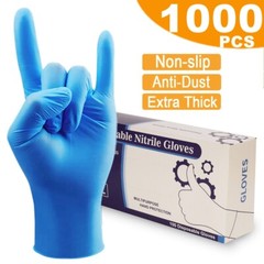 BLUE Nitrile Exam Gloves Latex & Powder Free [M, L Size] 100/500 /1000PCS