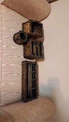Vintage 4 Pc Woven Bamboo Rattan Wicker Desk Organizer Set Pencil Letter Boho