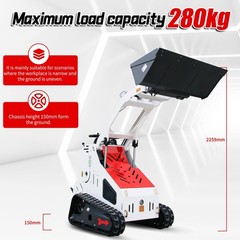 Upgrade Mini Skid Steer Loader 13.5HP Tracked Loader B&S Engine Pick Up USA 2026