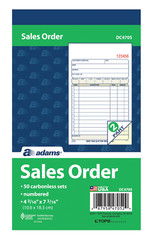 Invoice Book, 3-Part, Carbonless, 5.56 X 8.44 Inch, 50 Sets per Book,