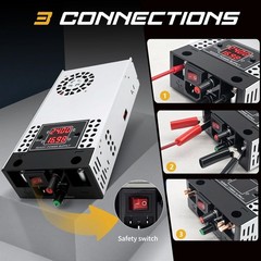 Adjustable 0-30V 16.6A 500W Power Supply, AC 110V/220V to DC 0-30V Buck Conve…