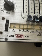 EICO 667 Tube Tester, Unsure Of Year For Production Model, Tested For Power On