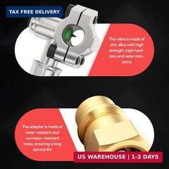 4Pcs BPV-31 Bullet Piercing Valve Kits, Refrigerator Piercing Valve with 7/16″ R