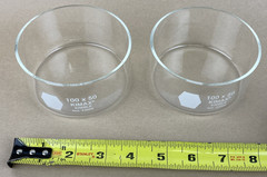 Set of 2 || KIMBLE KIMAX Crystallization Dish, 100 x 50mm, 170mL NO. 2300 10050