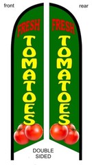 FRESH TOMATOES DOUBLE SIDED PREMIUM QUALITY Feather Swooper Flutter Flag banner