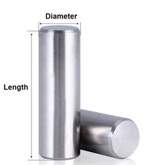 Dowel Pins A2 Stainless Steel Parallel Pins DIN7 1mm 1.5mm 2mm 2.5mm 3mm 4mm