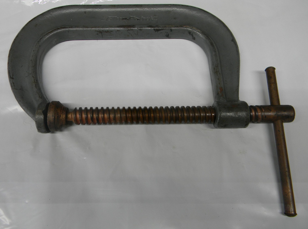 BLUE-POINT 6″ COPPER SCREW TIP WELDING C CLAMP #406 MADE IN THE USA