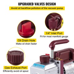 4.5 CFM Single-Stage Rotary Vacuum Pump HVAC/Auto AC 4.5CFM 1/3HP 1/4″ACME inlet