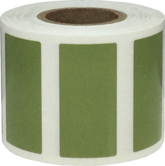 Rectangle Color Stickers | 0.75 x 1.5″ Inch | 500 Pack | Pick One Color