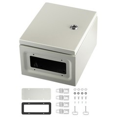 Uimoso Steel Electrical Enclosure Box 10x8x6″ Carbon Steel IP65