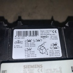 Siemens #3ZX1012-0RT04-1AA1, coil 110/120v,