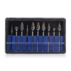 10 Dental Tungsten Carbide Cutter Burs Plaster Alloy Acrylic Drill 2.35MM HP2.35